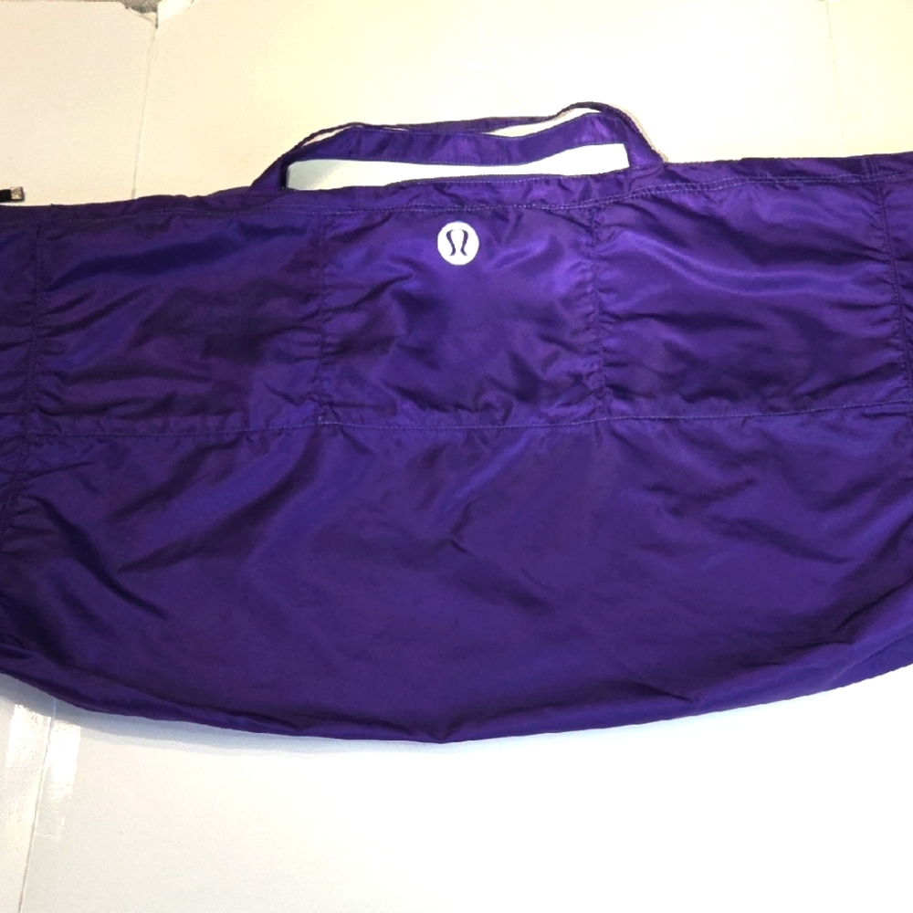 Lululemon Reversible Yoga Purple Tote Duffle Bag Carryall
